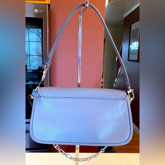 MICHAEL MICHAEL KORS Parker Heather Grey Convertible Pouchette Shoulder Bag, NWT - Picture 3 of 16